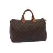 Louis Vuitton Vintage Pre-owned Canvas handvskor Brown, Dam