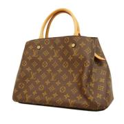 Louis Vuitton Vintage Pre-owned Tyg louis-vuitton-vskor Brown, Dam