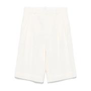 Wardrobe.nyc Off White Low Rise Shorts White, Dam