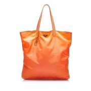 Prada Vintage Pre-owned Nylon totevskor Orange, Dam