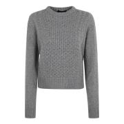 Fabiana Filippi Sten Crew Neck Sweater Aw24 Gray, Dam