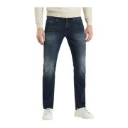 PME Legend Nightflight Slim Denim Jeans Stone Grey Blue, Herr