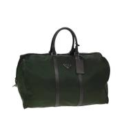 Prada Vintage Pre-owned Nylon prada-vskor Green, Dam