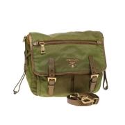 Prada Vintage Pre-owned Nylon prada-vskor Green, Dam