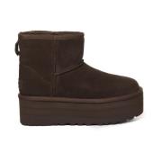 UGG Klassiska Ankelboots med Mini Platform Brown, Dam