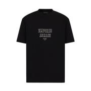 Emporio Armani Svart Logo Crew Neck T-shirt Black, Herr