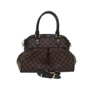 Louis Vuitton Vintage Pre-owned Canvas handvskor Brown, Dam