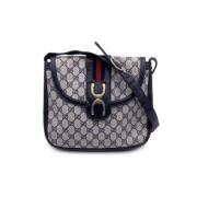 Gucci Vintage Pre-owned Canvas gucci-vskor Blue, Dam