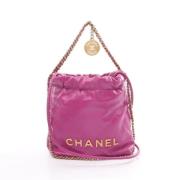 Chanel Vintage Pre-owned Laeder chanel-vskor Purple, Dam