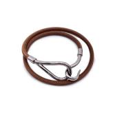 Hermès Vintage Pre-owned Laeder armband Brown, Dam