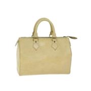 Louis Vuitton Vintage Pre-owned Laeder handvskor Beige, Dam