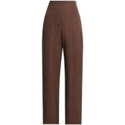 Loulou Studio Choco Pants för en stilren look Brown, Dam