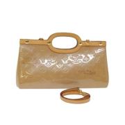 Louis Vuitton Vintage Pre-owned Laeder handvskor Beige, Dam