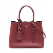 Prada Vintage Pre-owned Laeder handvskor Red, Dam