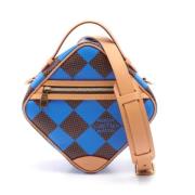 Louis Vuitton Vintage Pre-owned Canvas handvskor Blue, Dam