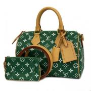 Louis Vuitton Vintage Pre-owned Tyg louis-vuitton-vskor Green, Dam