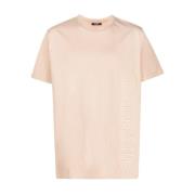 Balmain Präglad Beige T-shirt Avslappnad Stil Beige, Herr