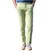 Mason's Slim Bomulls Chino med Satin Midjeband Green, Herr