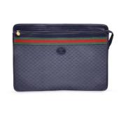 Gucci Vintage Pre-owned Canvas kuvertvskor Black, Dam