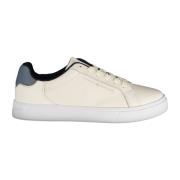 Tommy Hilfiger Sportiga Beige Sneakers med Blå Detaljer Beige, Dam