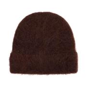 Séfr Alpaca Fuzzy Beanie Hat Brown, Herr