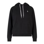 Polo Ralph Lauren Mysig bomullsweatshirt med broderad logotyp Black, D...