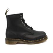 Dr. Martens 1460 Nappa läder snörstövlar Black, Dam