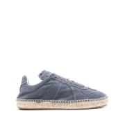 Maison Margiela Blå Elegant Stängda Tränare Sneakers Blue, Dam