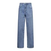 Isabel Marant Ice Blue Denim Jeans Blue, Dam