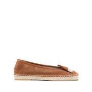 Sergio Rossi Brun Mocka Elegant Stängd Ballerina Brown, Dam