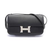 Hermès Vintage Pre-owned Tyg axelremsvskor Black, Dam