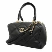 Chanel Vintage Pre-owned Laeder axelremsvskor Black, Dam