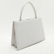 Celine Vintage Pre-owned Laeder handvskor White, Dam