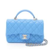 Chanel Vintage Pre-owned Laeder chanel-vskor Blue, Dam