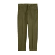 Fay Slim Gabardine Byxor Green, Herr