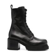 Pinko Lace-up Boots Black, Dam