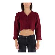 Mar De Margaritas Kort Cardigan Red, Dam