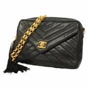 Chanel Vintage Pre-owned Laeder chanel-vskor Black, Dam