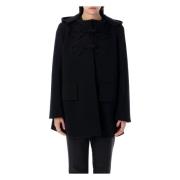 Valentino Garavani Altorilievo Duffle Coat ytterkläder Black, Dam