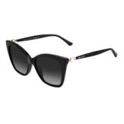 Jimmy Choo Svart Acetat Dam Solglasögon Black, Dam