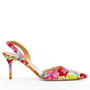 Manolo Blahnik Pre-owned Pre-owned Satin klackskor Multicolor, Dam