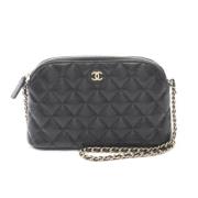 Chanel Vintage Pre-owned Tyg chanel-vskor Black, Dam