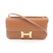 Hermès Vintage Pre-owned Tyg axelremsvskor Brown, Dam