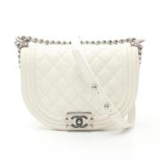 Chanel Vintage Pre-owned Tyg chanel-vskor White, Dam