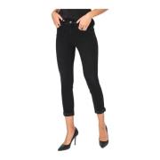 Liu Jo Bomull Merino Bland Jeans Black, Dam