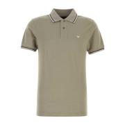 Emporio Armani Stretch Cotton Polo Shirt i Dove Grey Gray, Herr