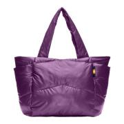 K-Way Nylon Toteväska Purple, Dam