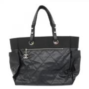 Chanel Vintage Pre-owned Canvas chanel-vskor Black, Dam