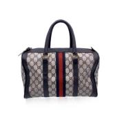 Gucci Vintage Pre-owned Canvas gucci-vskor Blue, Dam