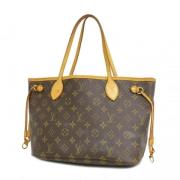 Louis Vuitton Vintage Pre-owned Tyg axelremsvskor Brown, Dam